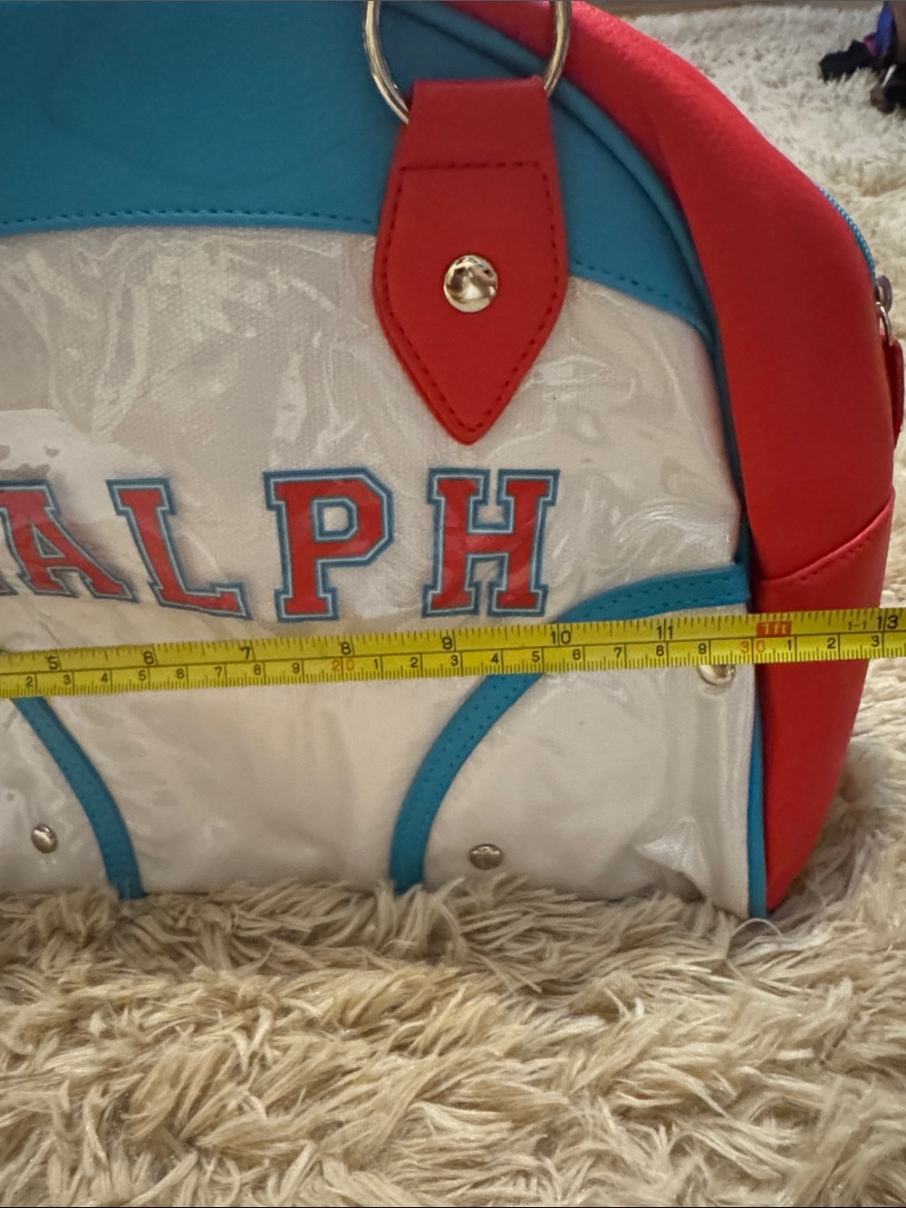 NWT- Ralph Lauren Women's Red, White & Blue Dome Tote - Picture 3 of 4